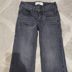 Hollister Low-Rise Grey Baggy Jeans